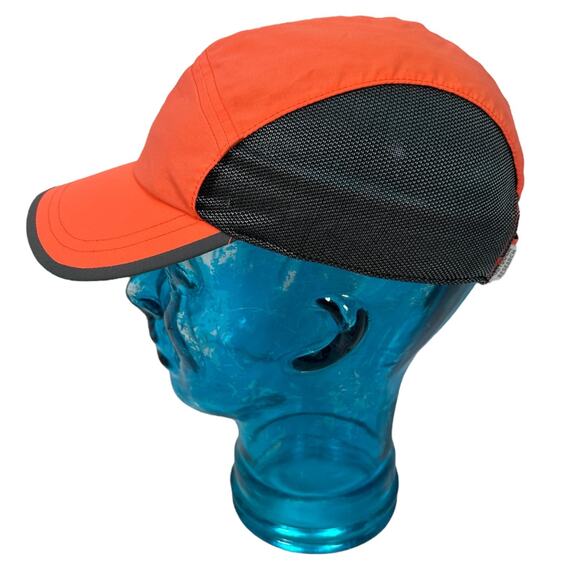 Outdoor Research Swift Running Cap Kids One Size Orange Gray Hook & Loop Hat - Picture 4 of 9